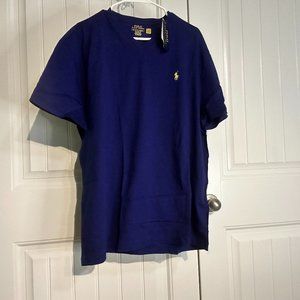 NEW Men's Polo Ralph Lauren Tee V-neck Blue